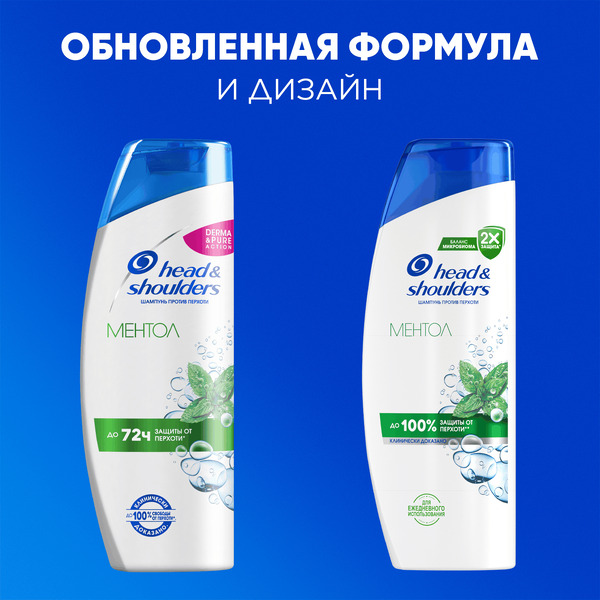Шампунь для волос Head & Shoulders Ментол, 360 мл