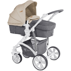 Детская коляска Lorelli Vista 2017 Grey&Beige Cities (10020971747)
