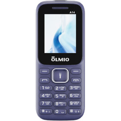 Кнопочный телефон Olmio A14 (синий)