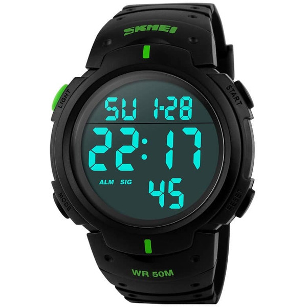 Наручные часы Skmei 1068 (черный/зеленый)