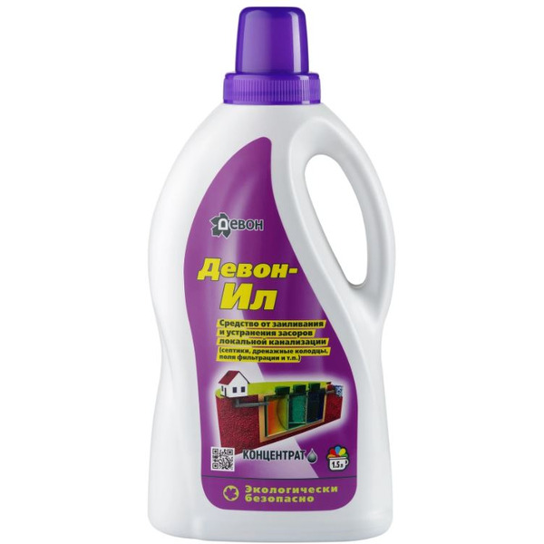 Средство от заиливания и засоров Девон Девон-Ил 1.5 л