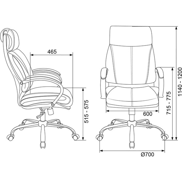 Офисное кресло Бюрократ T-9904NSL (черный)