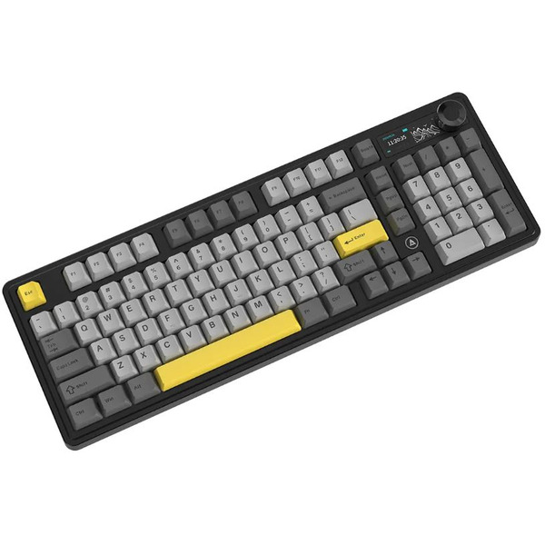 Компьютерная клавиатура AJAZZ AK980 V2 (Черно-серо-желтый)