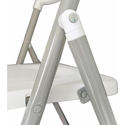 Стул складной BRABIX Golf Lite CF-017 (серебристый каркас, пластик белый) 532896