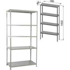 Стеллаж Brabix Ms Kd-195/60-5 291121