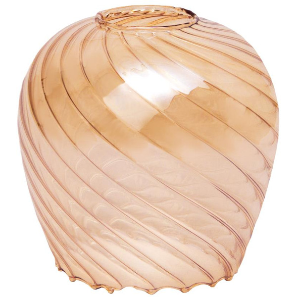 Плафон Элетех Ладера 34-301-ф127/в42 (рифленый косой/янтарь)