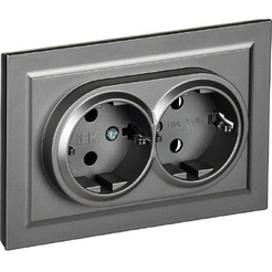 Розетка IEK Brite BR-R21-16-K46-F