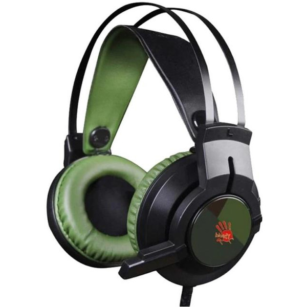 Гарнитура A4TECH BLOODY J450 черный/зеленый