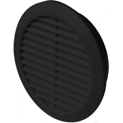 Решетка с сеткой от насекомых Awenta CLASSIC T23CZ (d150) черная