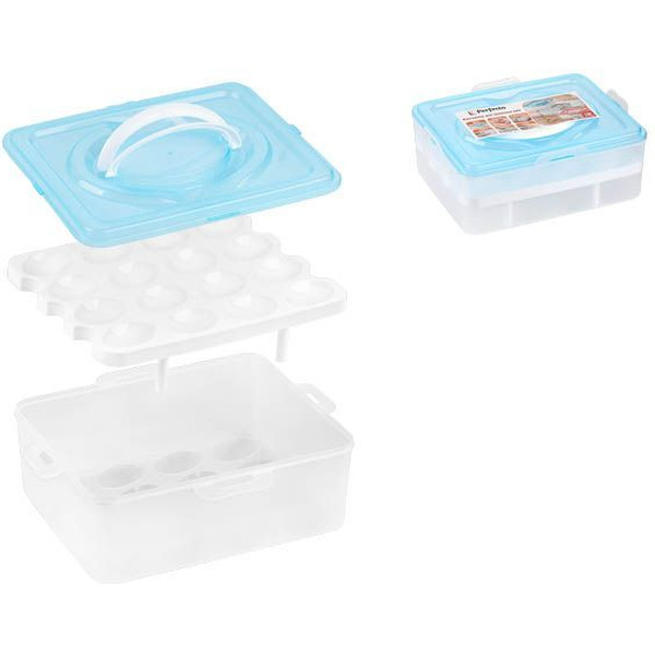 Контейнер для хранения яиц PERFECTO LINEA 34-028232 (32 ячейки, голубой)