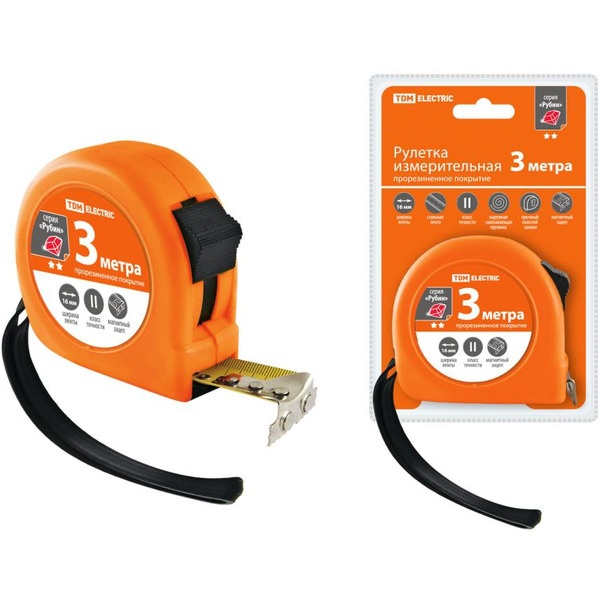 Рулетка TDM Рубин 3м/16мм (SQ1018-0105)