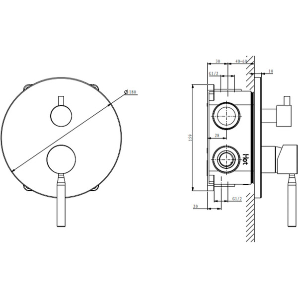 Смеситель Lauter Inset 21CK088C-511-2MB