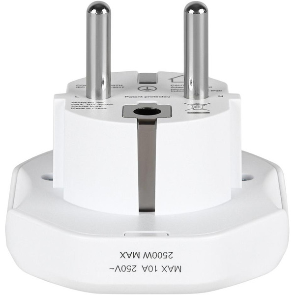 Сетевой переходник TFN  10А 2500В TFN-AD-UNIVERSAL белый