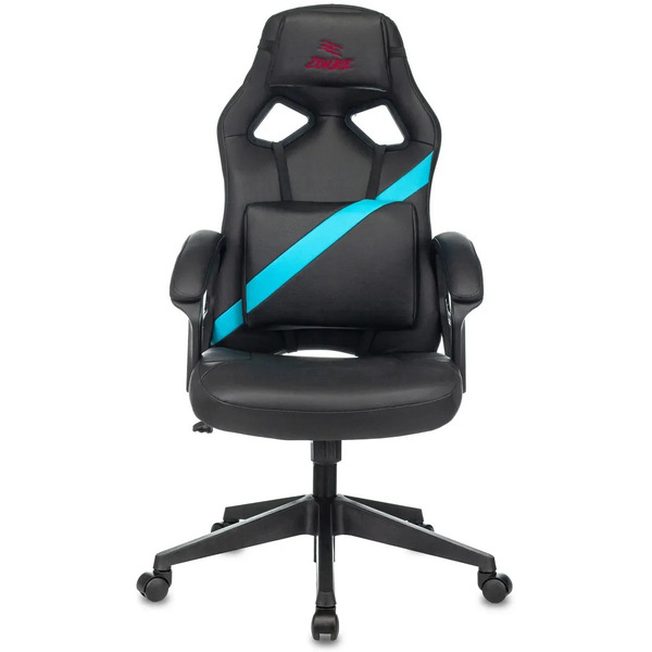Кресло геймерское Бюрократ Zombie Driver (черный/голубой)
