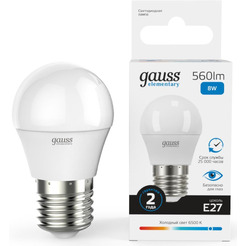 Лампочка Gauss Elementary Globe 53236