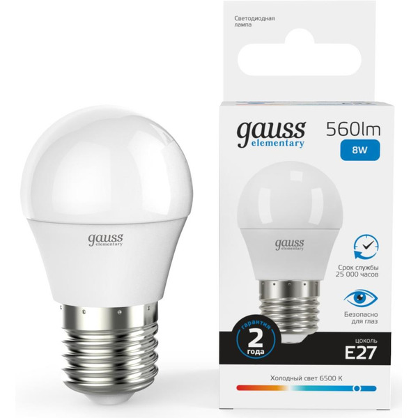 Лампочка Gauss Elementary Globe 53236
