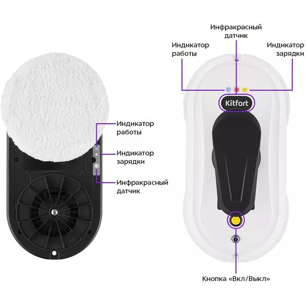 Робот для мойки окон Kitfort КТ-5182