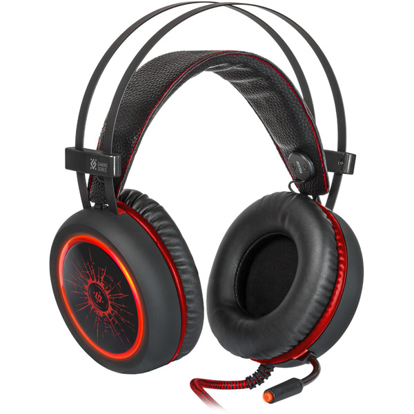 Игровая гарнитура Defender DeadFire G-530D черный красный