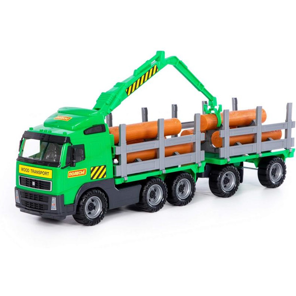 Автомобиль-лесовоз Полесье с прицепом 8725